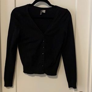 Basic black cardigan